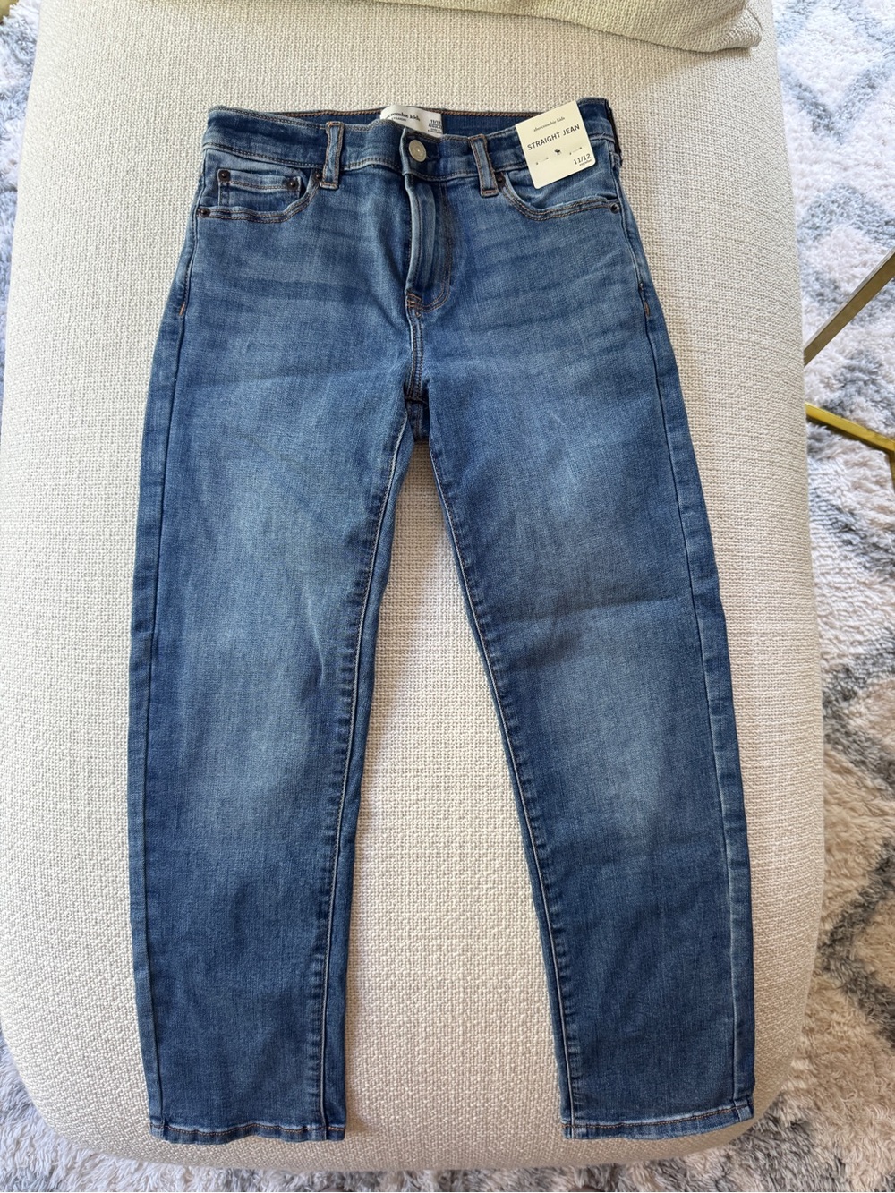 Abercrombie & Fitch Kids Blue Straight Jeans